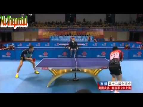 Table Tennis China National Game 2013 - Wang Liqin Vs Fan Zhendong -