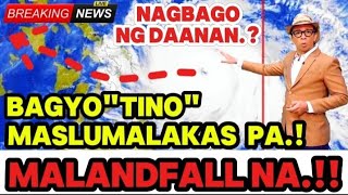 Download lagu BAGYONG 'TINO' DITO DADAAN ANG SENTRO‼️MALANDFALL SA KALUPAAN‼️PAGASA WEATHER UPDATE NOVEMBER 3 2025 mp3