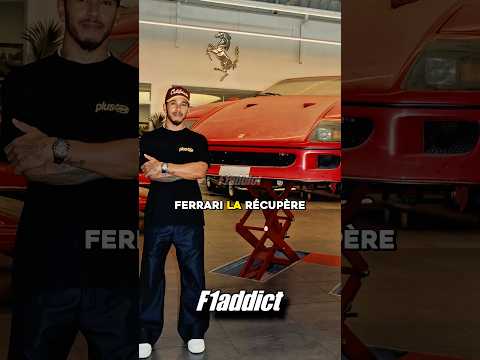 Lewis Hamilton vient d’arriver à Monza avec une Ferrari F40 qui semble avoir été fabriquée pour lui