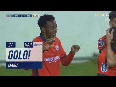 Goal | Golo Maiga: CD Trofense (1)-0 Paços de Ferreira (Taça da Liga 22/23 - Fase 3 - Jornada 2)