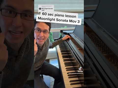 Moonlight Sonata Mov. 3 | 60 Second Piano Lesson