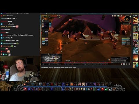 Asmongold reacts to World First Onyxia kill by APES - Classic WoW Day 6