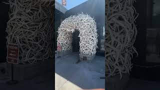 The beautiful Jackson Hole Airport.   #jackson #wyoming #wanderlust #grandtetonnationalpark