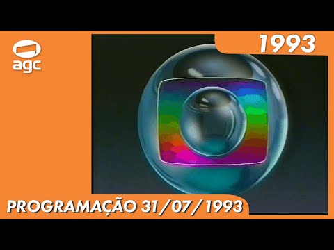 PROGRAMAÇÂO GLOBO- RBSTV 30/07/1993
