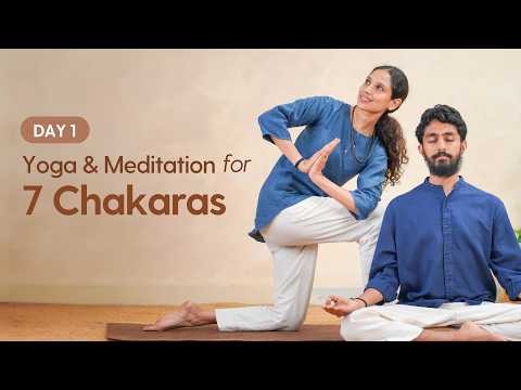 7 Chakra Yoga & Meditation for Beginners |  Day 1 of Chakra Camp