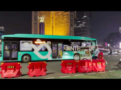 Jakarta Downtown Night Walking - Around Bundaran HI to Grand Indonesia Mall