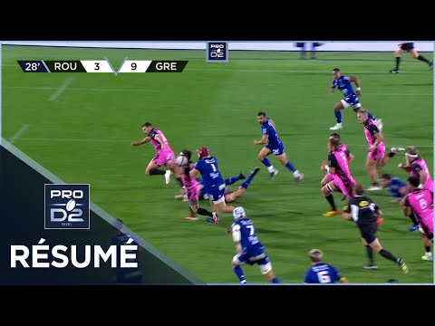 PRO D2 - Résumé Rouen Normandie Rugby-FC Grenoble Rugby: 16-21 - J06 - Saison 2021/2022