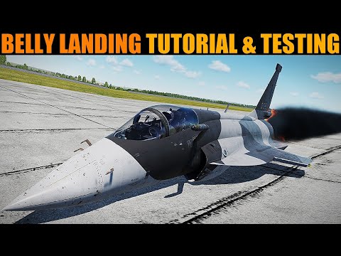 Flying Basics: Belly Landing Tutorial & Testing | DCS WORLD