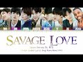 Jawsh 685, Jason Derulo, BTS - 'Savage Love (Remix)'(Color Coded Lyrics/가사)
