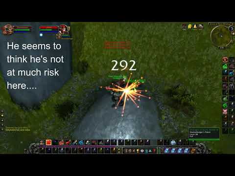 Wow Classic - Level 38 Shaman Ganks Level 47 Hunter