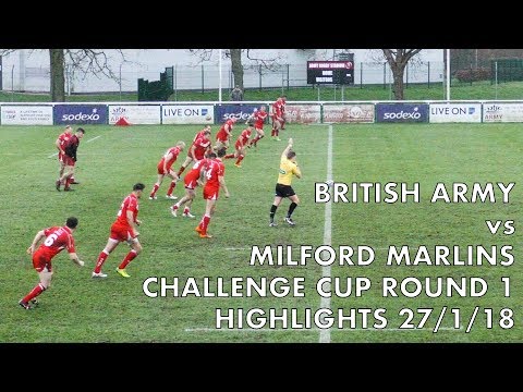 Army RL vs Milford Marlins Challenge Cup Rnd 1 Highlights 27-1-18