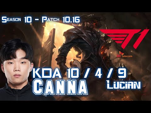 T1 Canna LUCIAN vs FIORA Top - Patch 10.16 KR Ranked