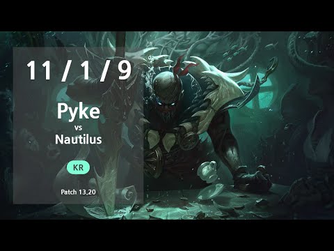 Pyke Support vs Nautilus - KR Challenger Patch 13.20