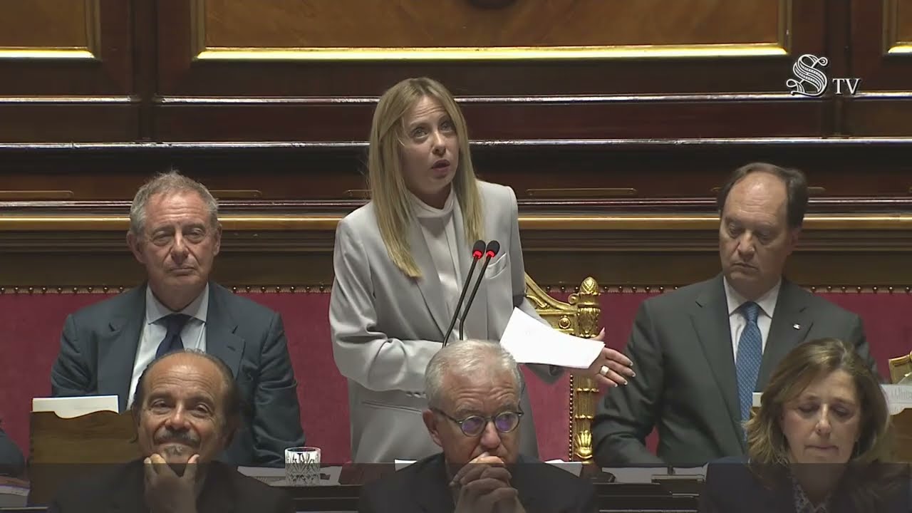 LA PREMIER GIORGIA MELONI RISPONDE ALLE INTERROGAZIONI IN SENATO
