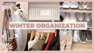 *NEW*🎄 WINTER CLEAN AND ORGANIZE | ENTRY CLOSET ORGANIZATION AND DECLUTTER