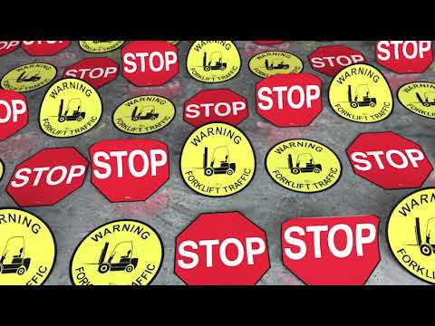 New Mighty Line Floor Signs - Heavy Duty Safety Floor Signs. Great for any facility or warehouse!