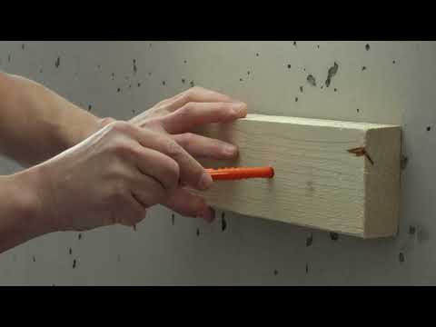 Montage av fasadplugg i betong