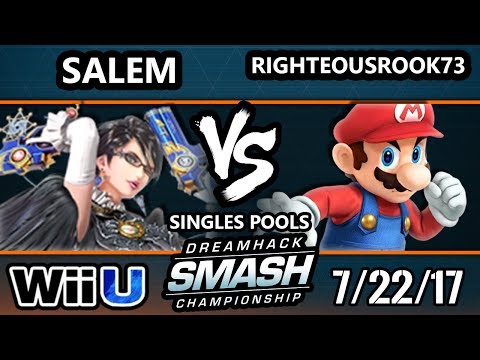 DHATL17 Smash 4 - MVG | Salem (Bayo) Vs. righteousrook73 (Mario) - WiiU Pools - Smash Wii U