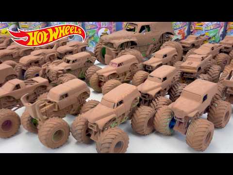 Grave Digger AND Big Foot SPECIAL: Monster Jam Monster Truck Hot Wheel Monster Truck+ Mega Wrex + RC