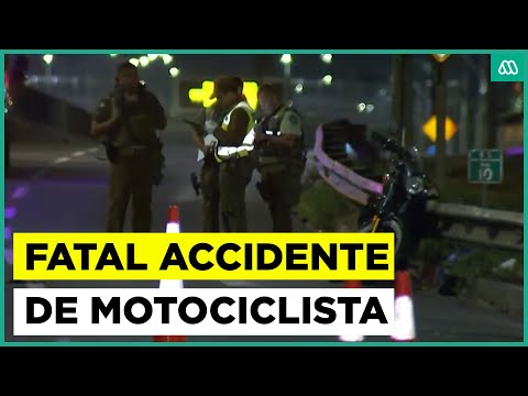 Motociclista muere tras chocar en autopista de Lo Espejo