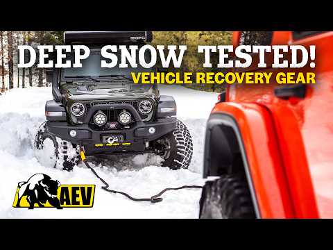 AEV Recovery Gear Tested in DEEP Snow!  MUST HAVE OFF-ROAD!
