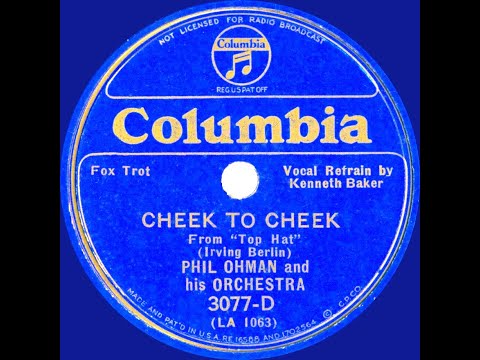 1935 Phil Ohman - Cheek To Cheek (Kenny Baker, vocal)