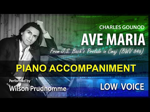 Ave Maria Karaoke Bach, Gounod Low Voice