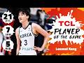 Leeseul Kang Ties 7 Three Record TCL Player Of The Game FIBAWWC 2026 Qualifying Tournament