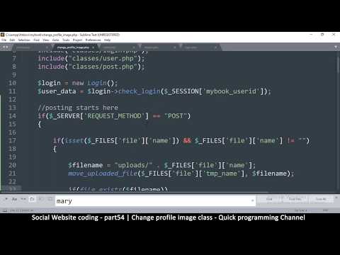 Social Website from scratch Part 8 Profile Page Top Bar | PHP | HTML | CSS | MYSQL Database