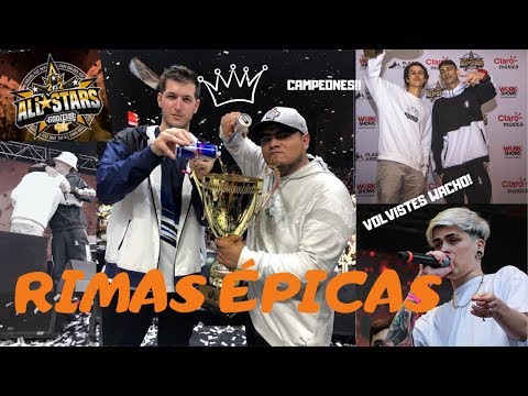 Las MEJORES RIMAS De La GOD LEVEL ALL STARS 2vs2 | PERÚ Y ARGENTINA 2019 | !ÉPICOOO¡