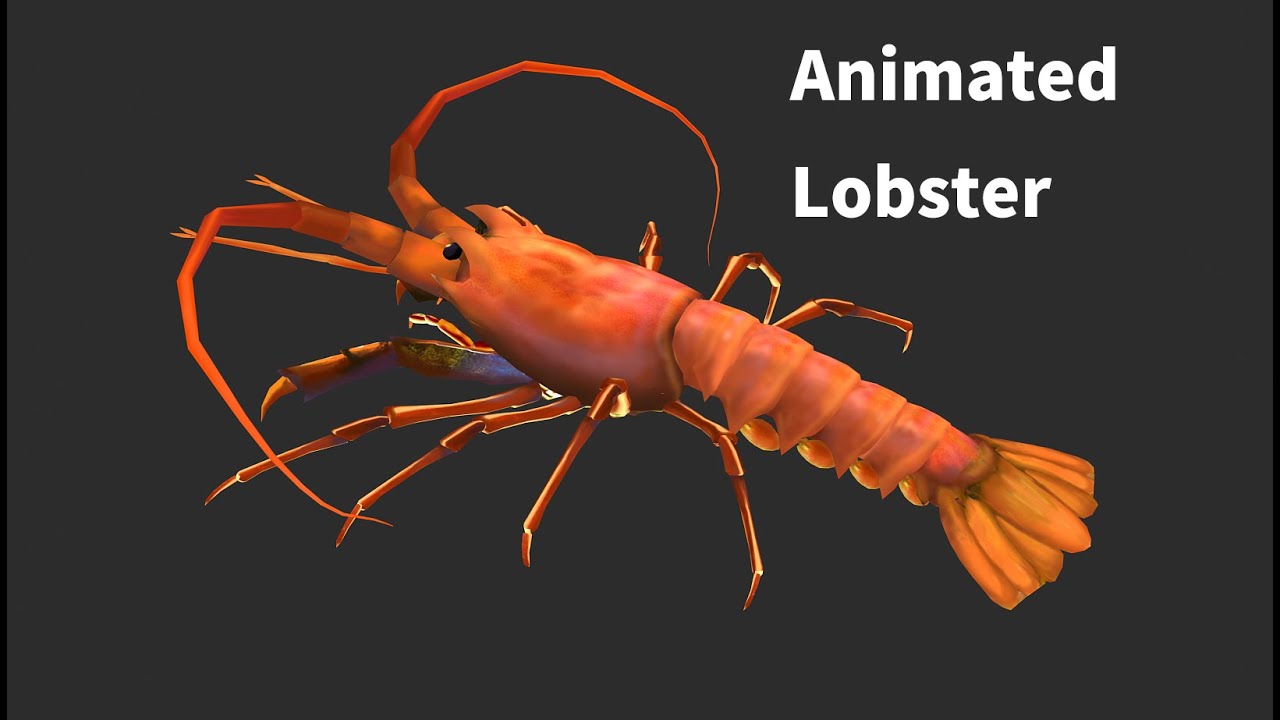 Aragosta animata Modello 3D