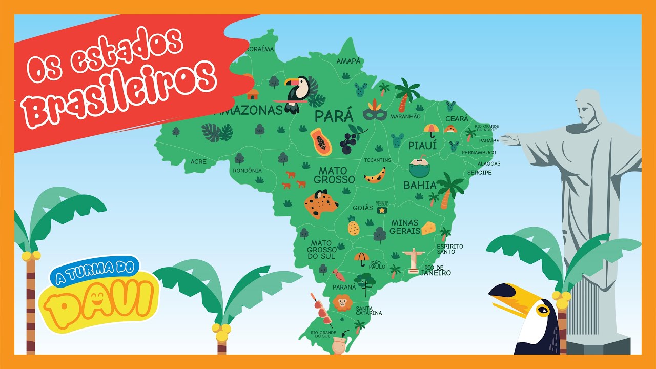 ESTADOS BRASILEIROS - MAPA DO BRASIL | Atividades para Educação Infantil
