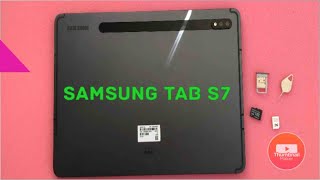 Samsung Tab S7 how to insert and remove Sim / Sd card