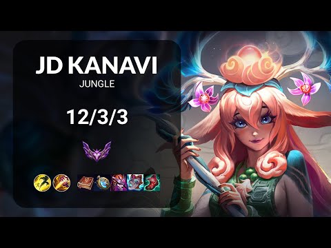 JD Kanavi Lillia vs Kindred JUNGLE - KR MASTER Patch 13.13