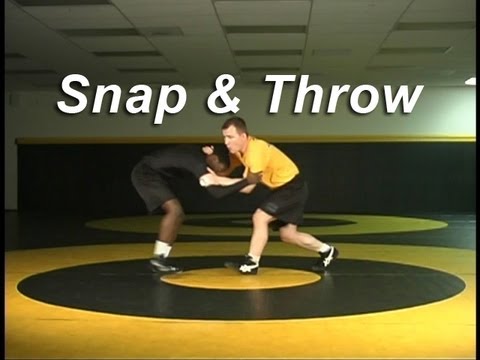 Collar Tie Snap To Arm Throw - Cary Kolat Wrestling Moves