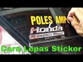 Viral cara lepas sticker di kaca dan body mobil dengan mudah dan bersih, paling update!