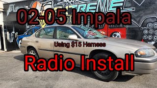 Chevy Impala 00 - 05 Radio install
