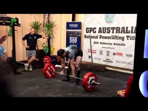 GPC Australia Nationals 2013 - Equipped Deadlift - 1st attempt - 240kg