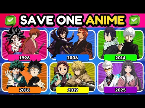 SAVE ONE ANIME FOR EACH YEAR ✅ | 1995-2025 | Anime Quiz 🔥