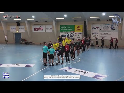 34:41 (14:19) HC Empor Rostock II vs. MTV 1860 Altlandsberg - 13.04.2024
