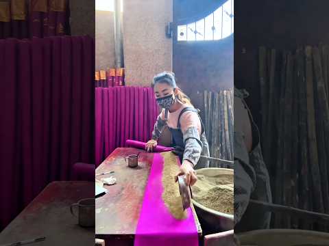 Making large incense: Incense is a material that emits fragrance when burned