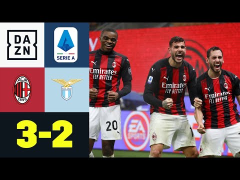 90+2! Milan dank Hernandez zurück auf Platz eins: AC Mailand – Lazio Rom 3:2 | Serie A | DAZN