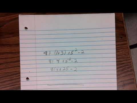 Order of operations grade 6