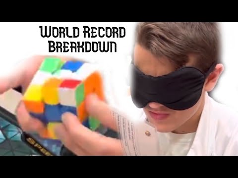 Breaking down my 12.78 WORLD RECORD Blindfolded Solve
