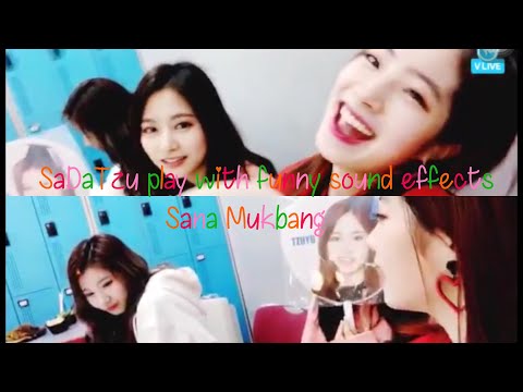 [ENG SUB] SaDaTzu play with funny voice effects + Sana mukbang
