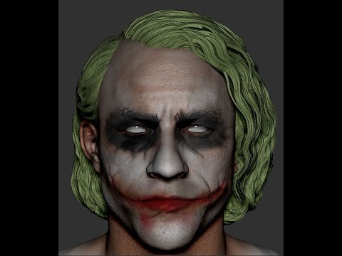 Heath ledger Joker Hair Sculpting time lapse
