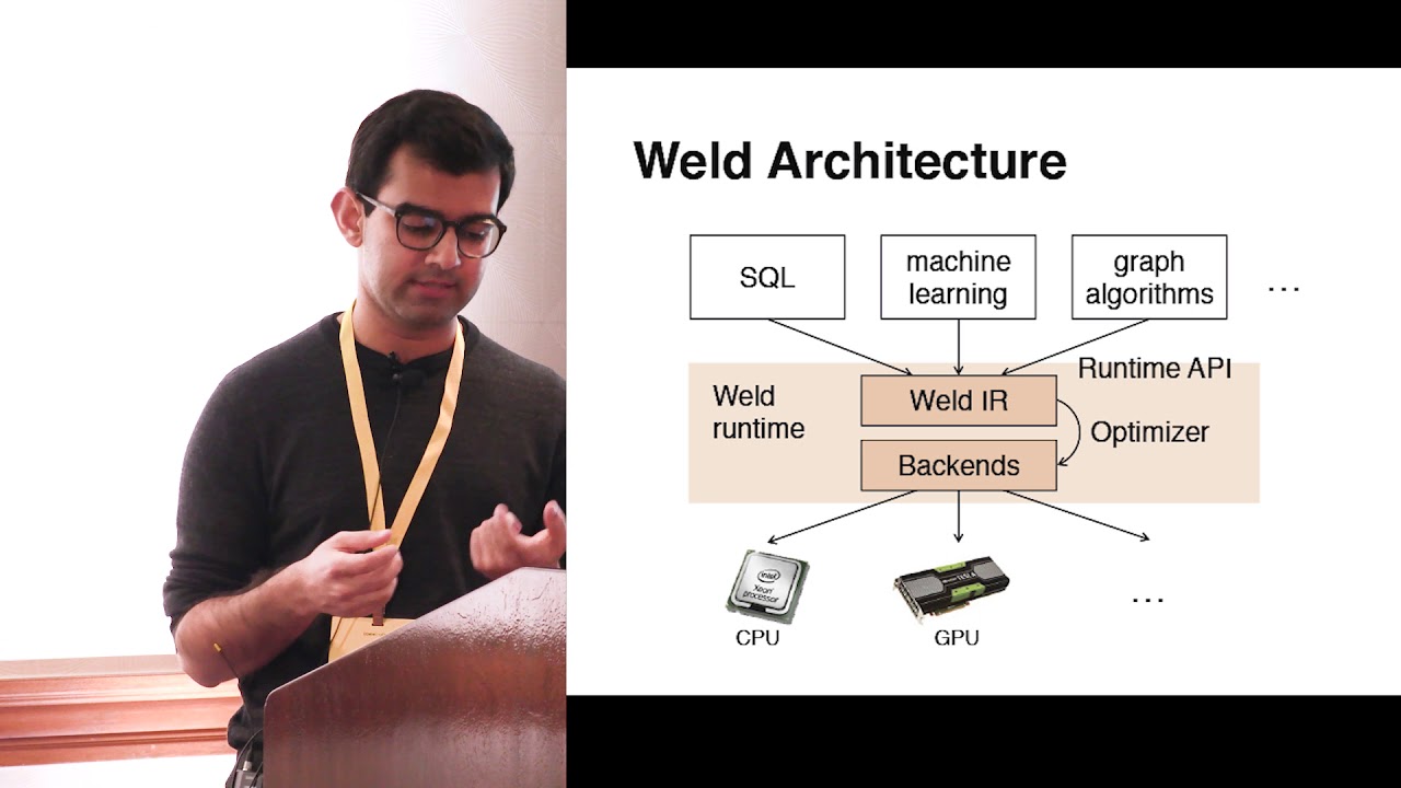 Weld: Accelerating Data Science by 100x
