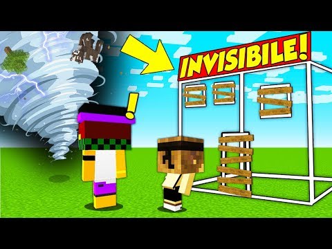 EXTREME TORNADO vs. INVISIBLE BASE! - Minecraft ITA