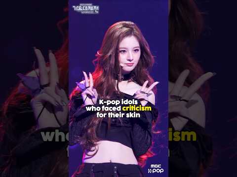 K-pop idols who faced criticism for their skin #kpop #aespa #shorts #fyp