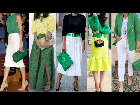 Conjuntos y COMBINACIONES de ROPA en DISTINTOS TONOS y MATICES del COLOR VERDE